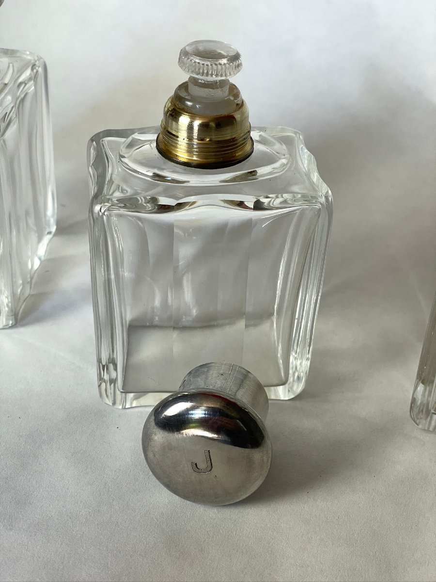 Crystal And Silver Art Deco Scent Or Perfume Box-photo-1