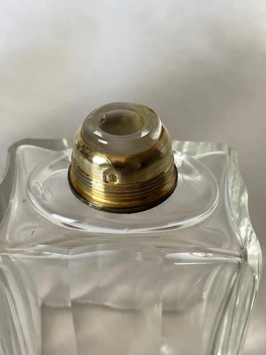 Crystal And Silver Art Deco Scent Or Perfume Box-photo-5