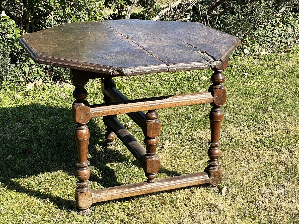 Table pliante Louis XIII époque XVIIème Provence-photo-2