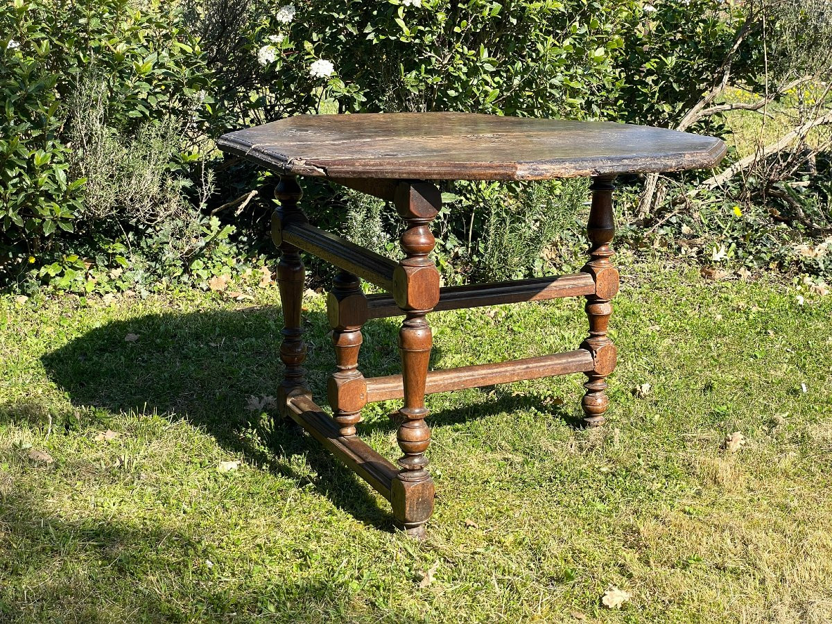 Table pliante Louis XIII époque XVIIème Provence-photo-4