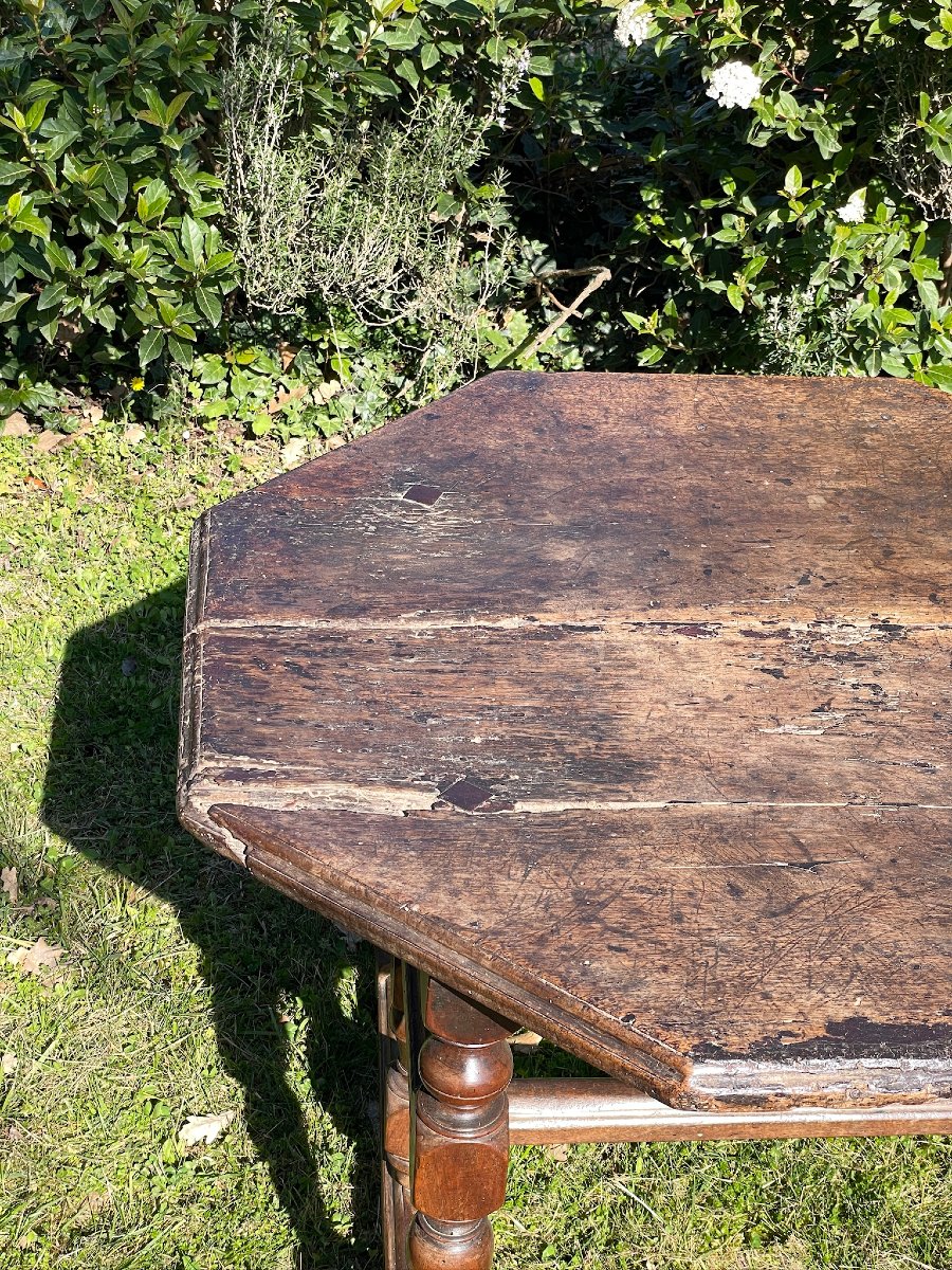 Table pliante Louis XIII époque XVIIème Provence-photo-4