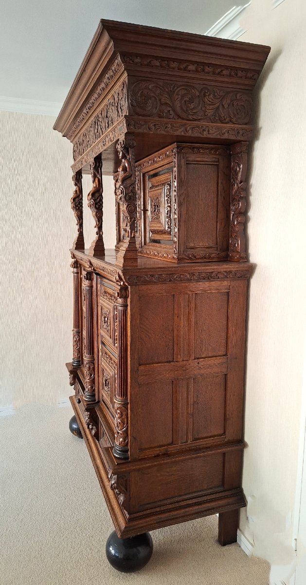 Style 17th-century Dutch Double-body Sideboard, -photo-2