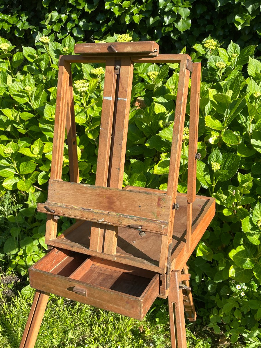 Chevalet De Voyage, Valise De Peintre, Chevalet De Campagne à Coffret De Chez Sennelier-photo-2