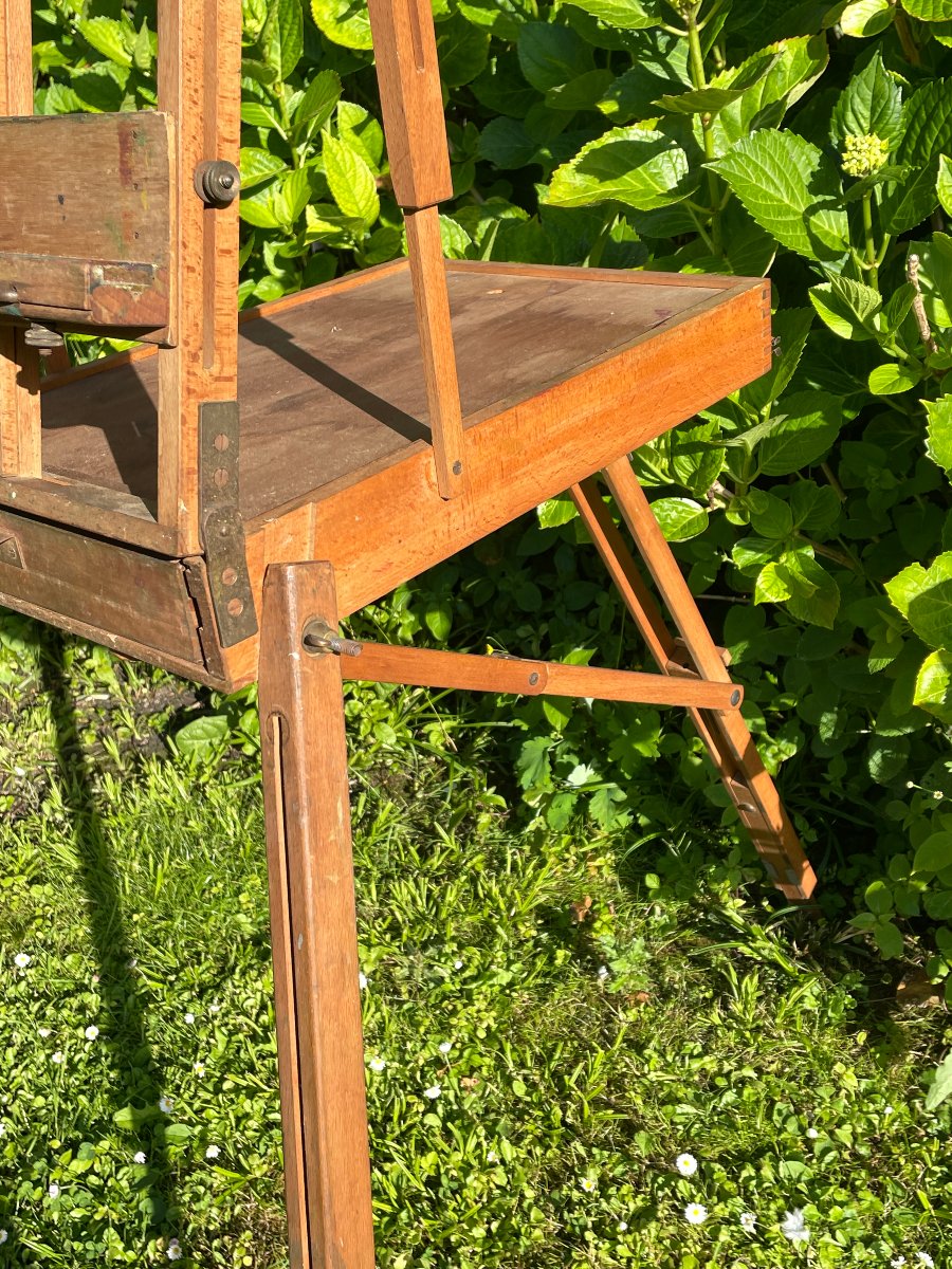 Chevalet De Voyage, Valise De Peintre, Chevalet De Campagne à Coffret De Chez Sennelier-photo-4