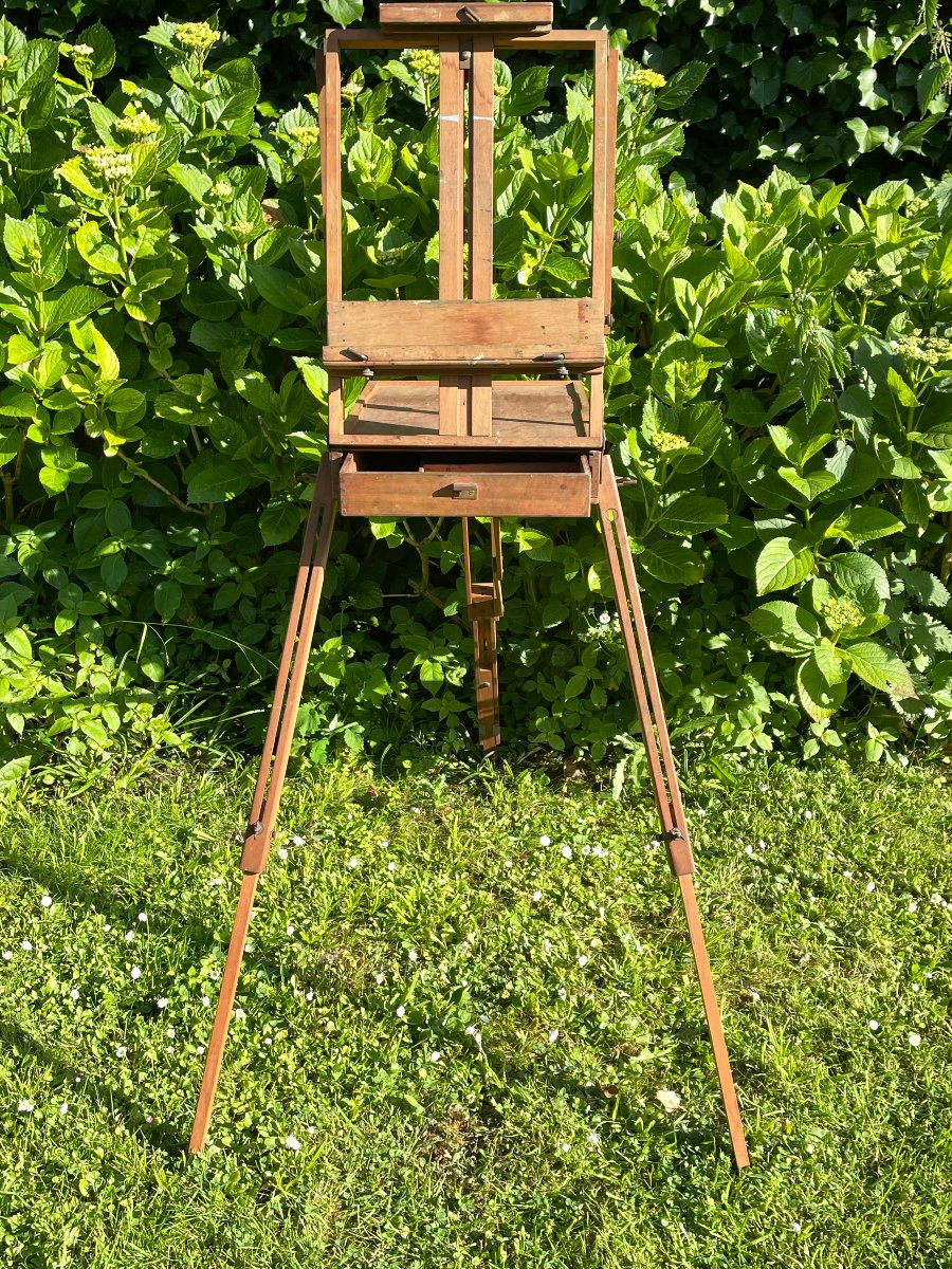 Chevalet De Voyage, Valise De Peintre, Chevalet De Campagne à Coffret De Chez Sennelier-photo-1