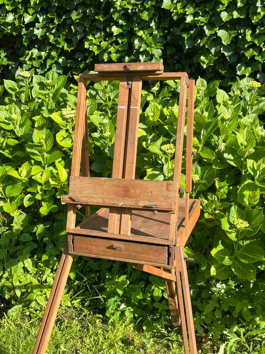 Chevalet De Voyage, Valise De Peintre, Chevalet De Campagne à Coffret De Chez Sennelier-photo-2