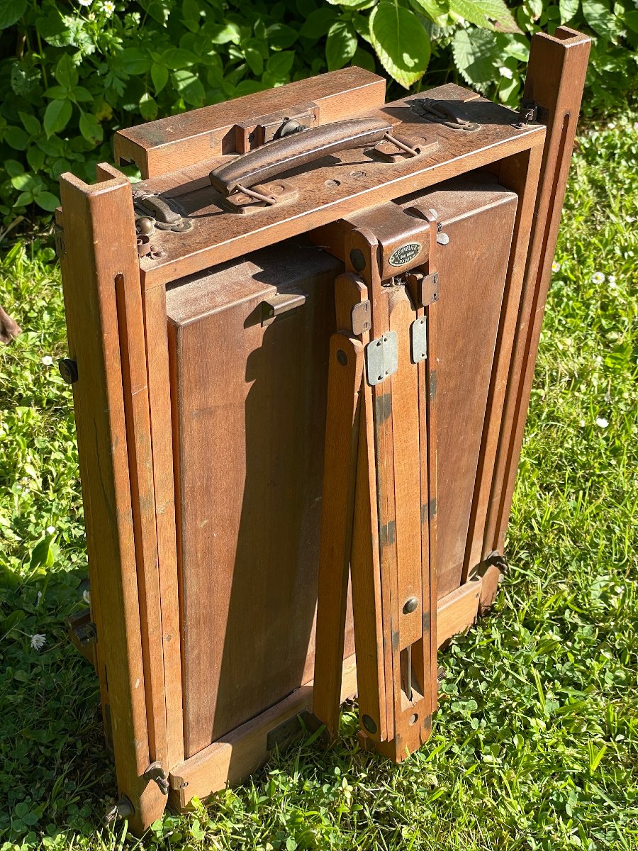 Chevalet De Voyage, Valise De Peintre, Chevalet De Campagne à Coffret De Chez Sennelier-photo-3