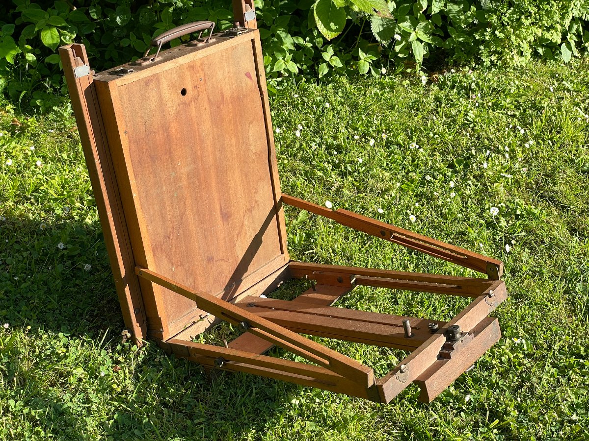Chevalet De Voyage, Valise De Peintre, Chevalet De Campagne à Coffret De Chez Sennelier-photo-4