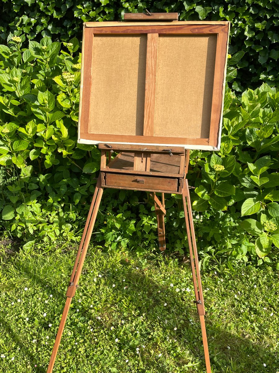 Chevalet De Voyage, Valise De Peintre, Chevalet De Campagne à Coffret De Chez Sennelier-photo-7