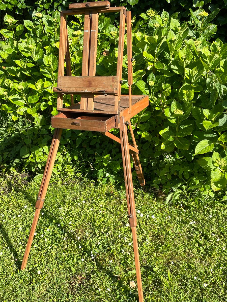 Chevalet De Voyage, Valise De Peintre, Chevalet De Campagne à Coffret De Chez Sennelier