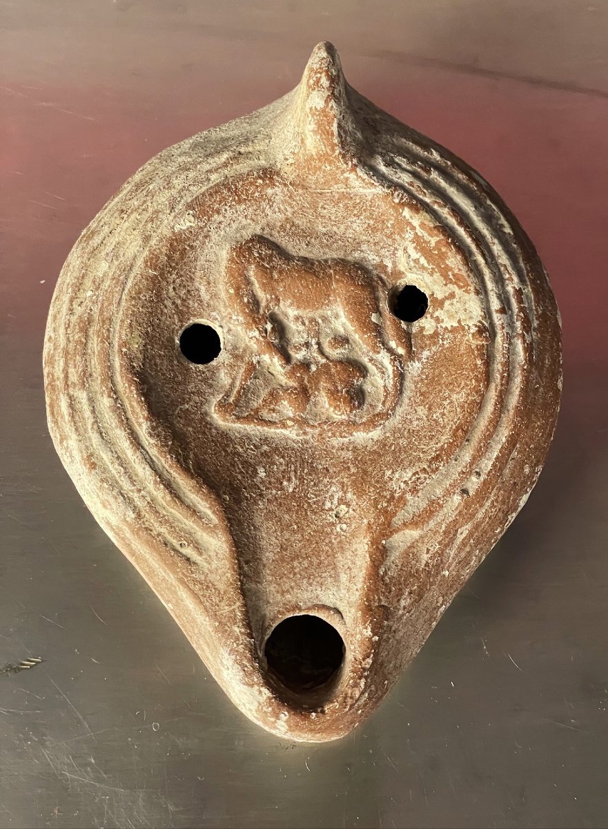 Romulus And Remus, The She-wolf, Oil Lamp, Roman Empire 