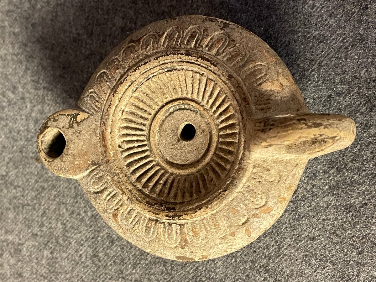 Oil Lamp, Marked Gabinia, Roman Empire, Tunisia-photo-2