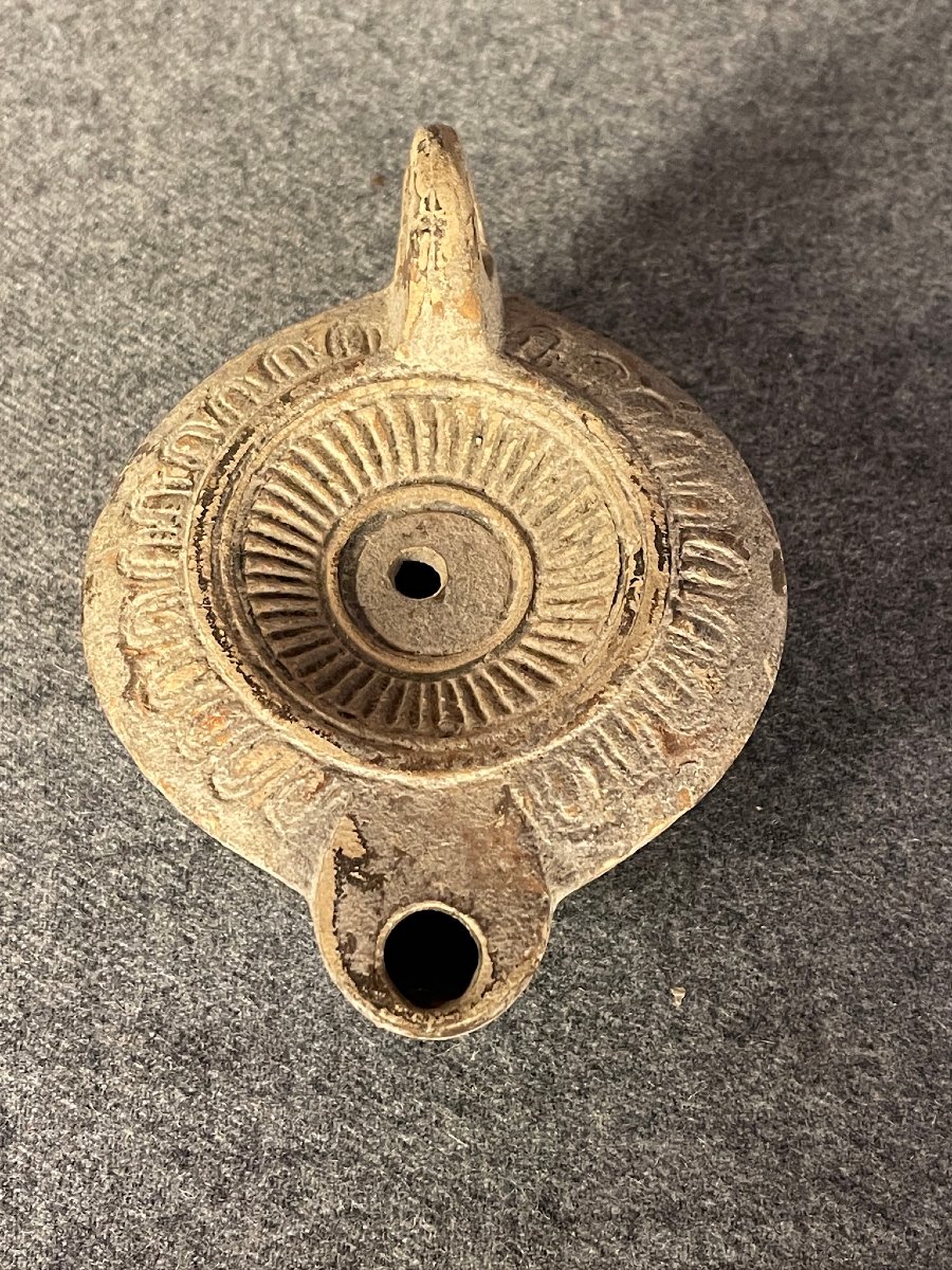 Oil Lamp, Marked Gabinia, Roman Empire, Tunisia-photo-3