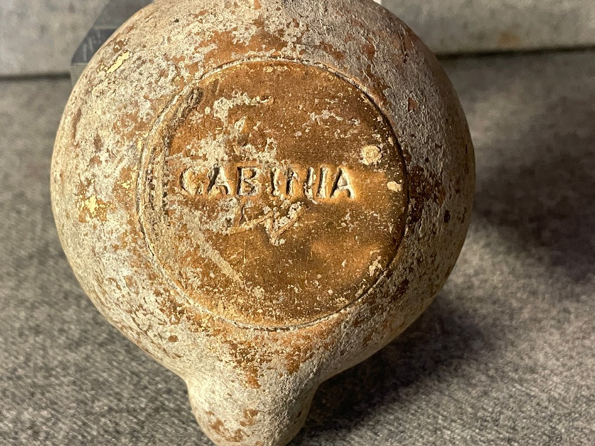 Oil Lamp, Marked Gabinia, Roman Empire, Tunisia-photo-2