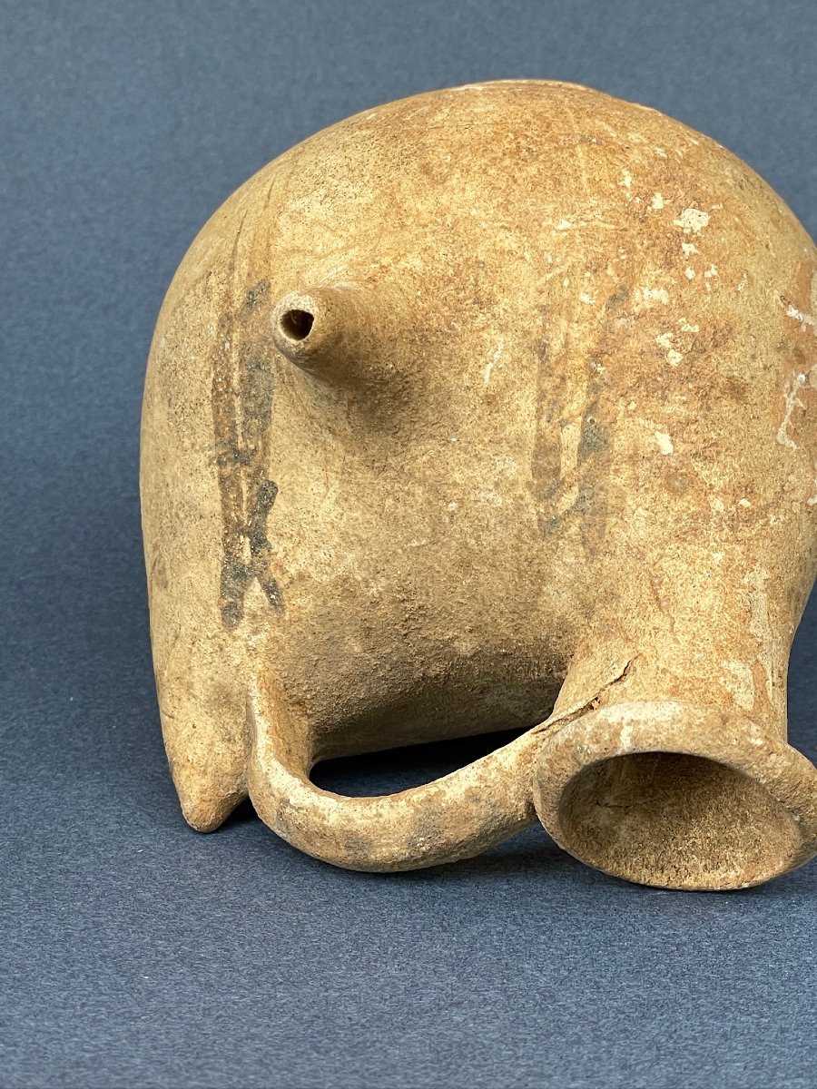 Vase Askos forme zoomorphe canard Italie du sud ou Grèce-photo-3