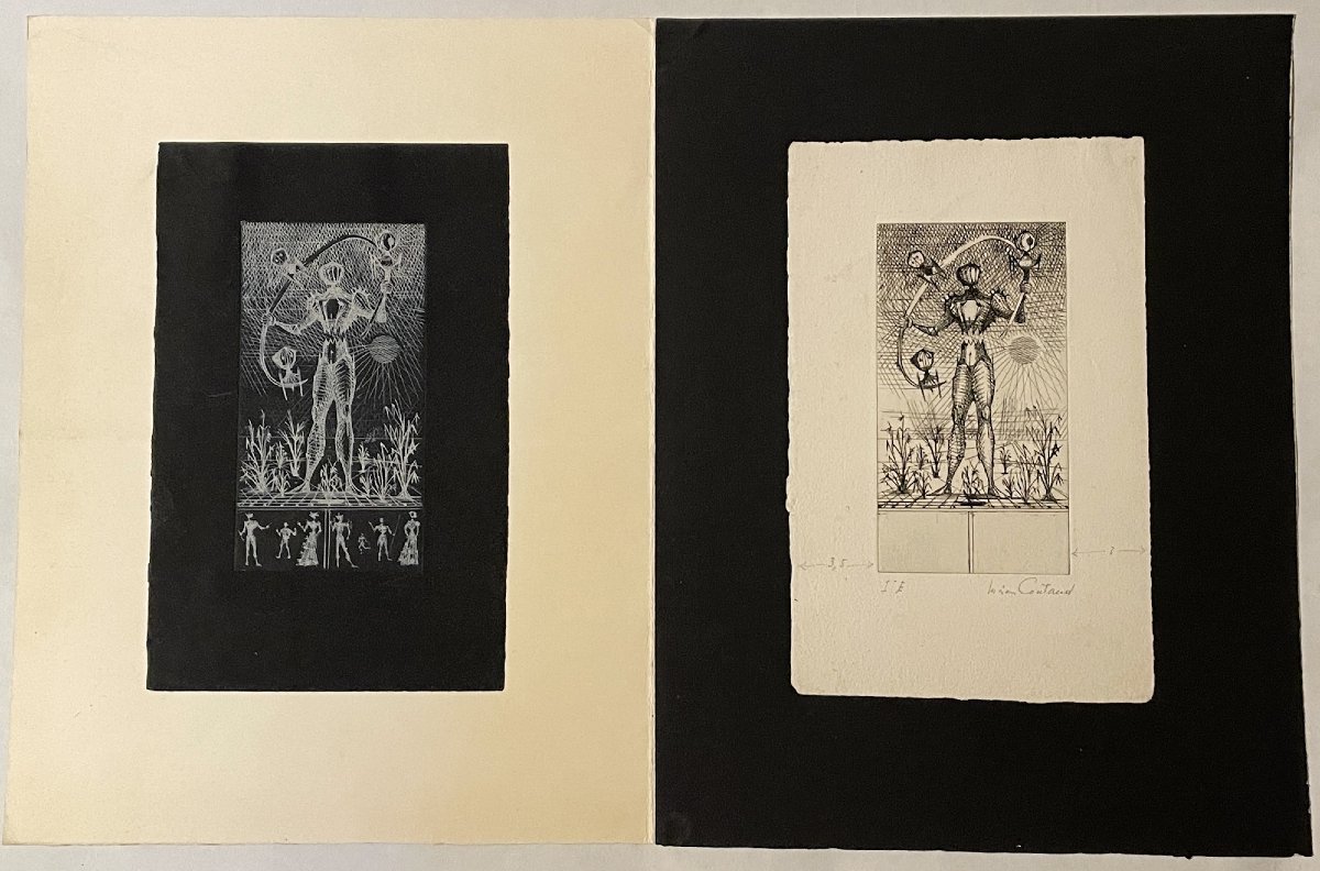 Lucien Coutaud gravures « l’homme au soleil » surréalisme-photo-2