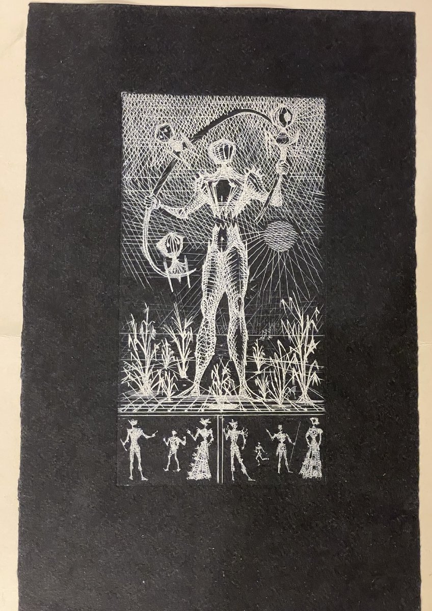 Lucien Coutaud gravures « l’homme au soleil » surréalisme-photo-4