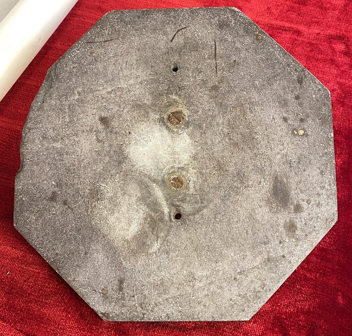 Slate Sundial Engraved With "made By Griblot Levent In Gisy (aisne) In 1880"-photo-1