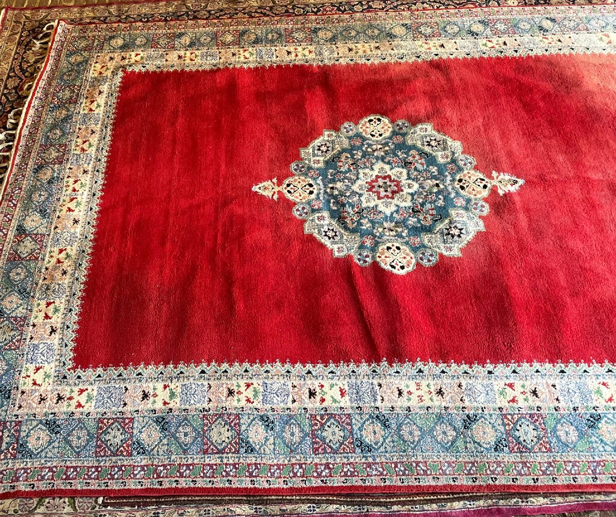 Very Large Wool Rug From Rabat (morocco), 250 Cm X 345 Cm, 20th Century-photo-1