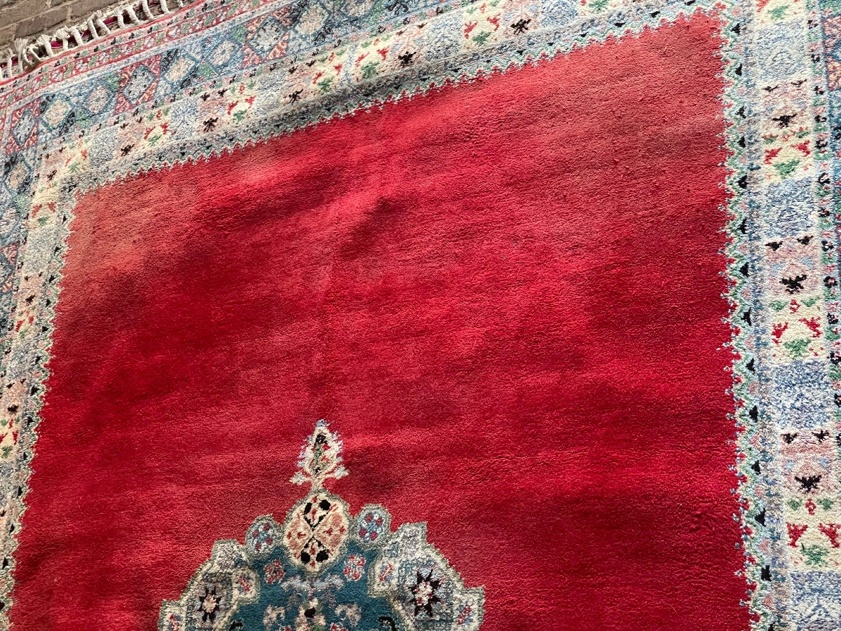 Very Large Wool Rug From Rabat (morocco), 250 Cm X 345 Cm, 20th Century-photo-3
