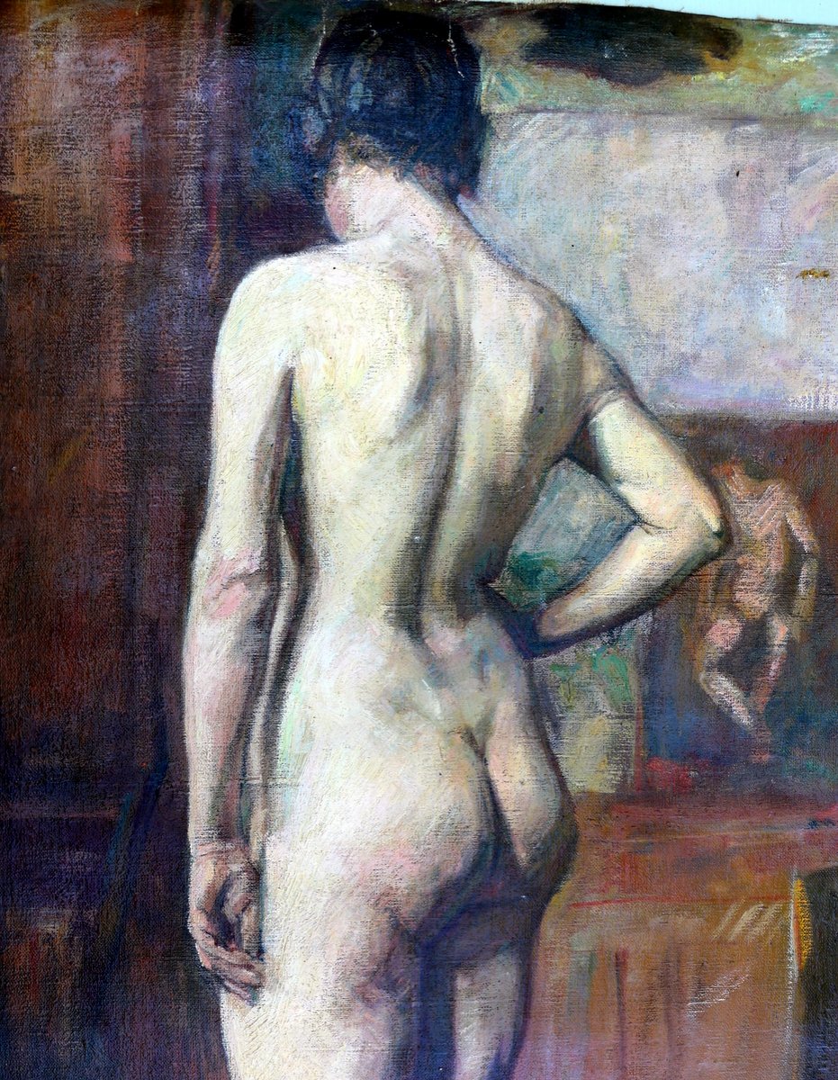 Le modèle : femme nue dans l’atelier Canepa-photo-2