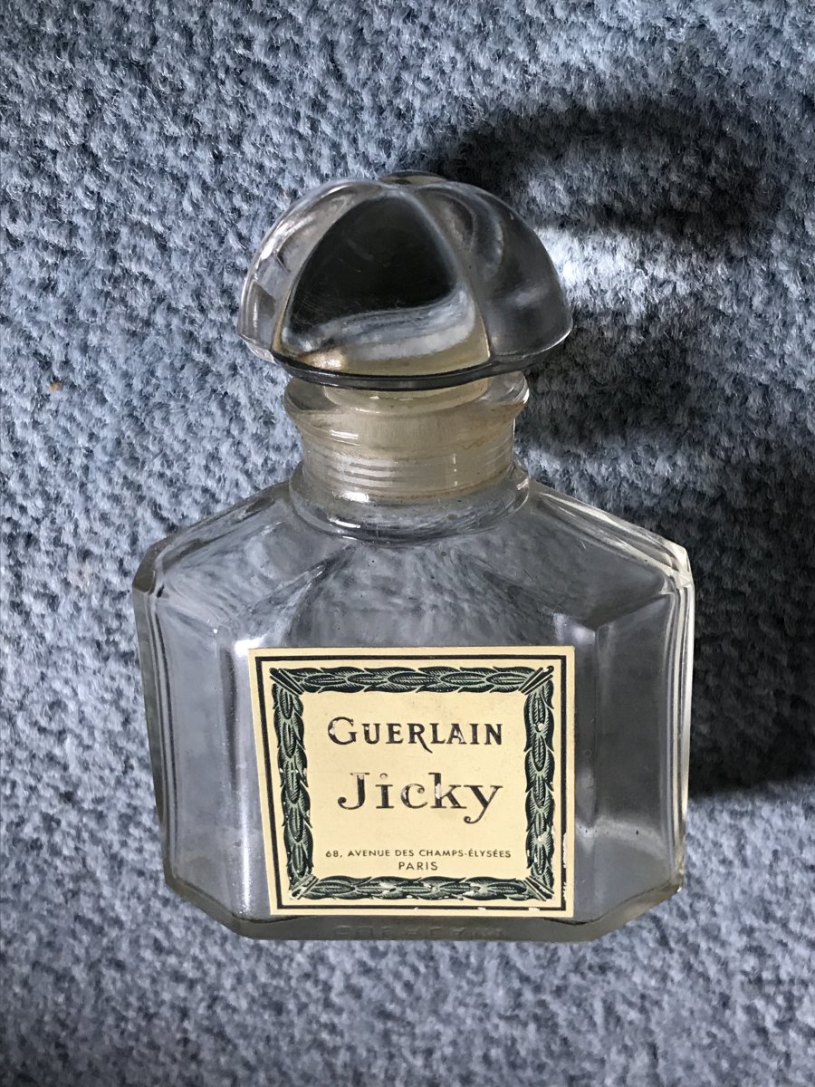 Ancien Flacon Jicky de Guerlain -1889- cristal Baccarat-photo-2