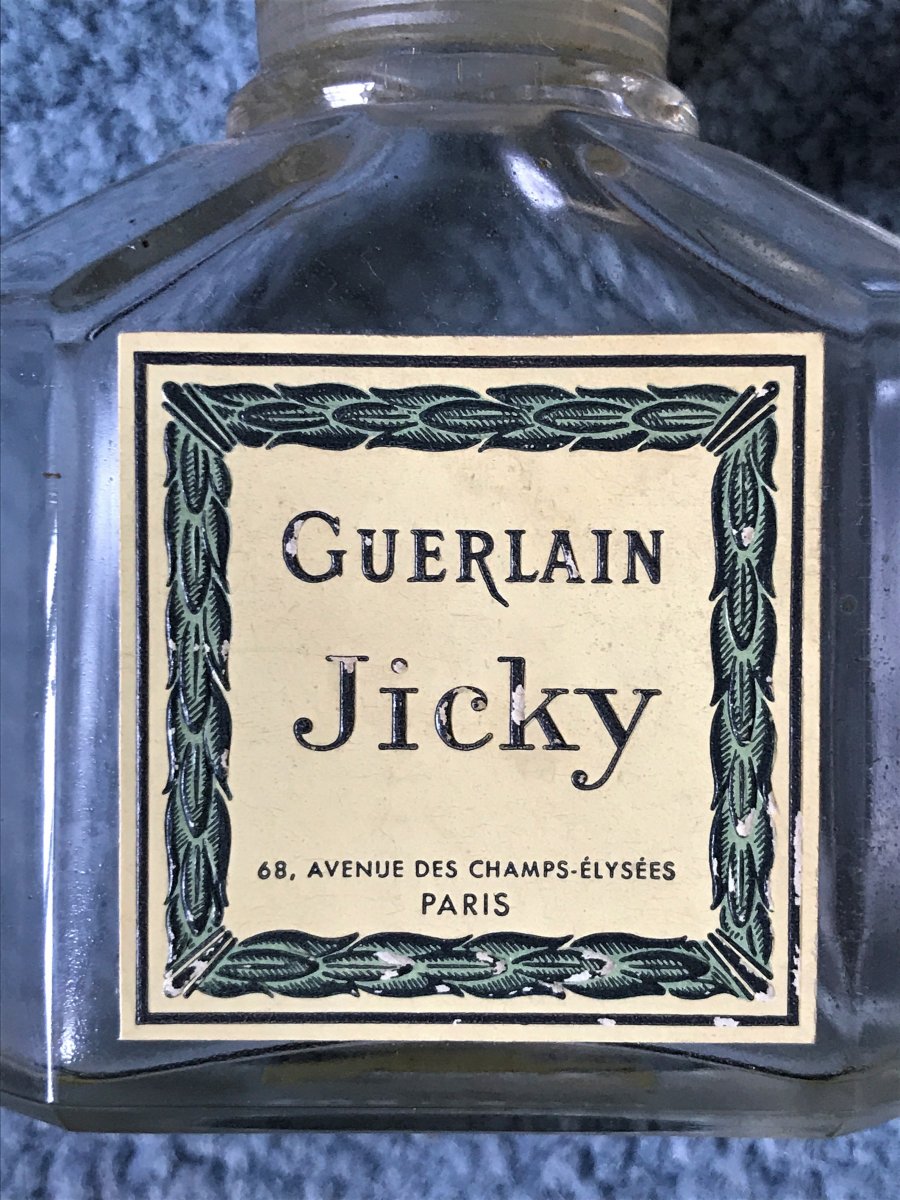 Old Jicky Bottle From Guerlain -1889- Baccarat Crystal-photo-3