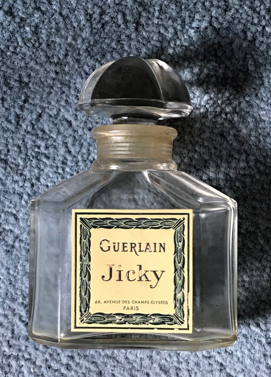 Ancien Flacon Jicky de Guerlain -1889- cristal Baccarat
