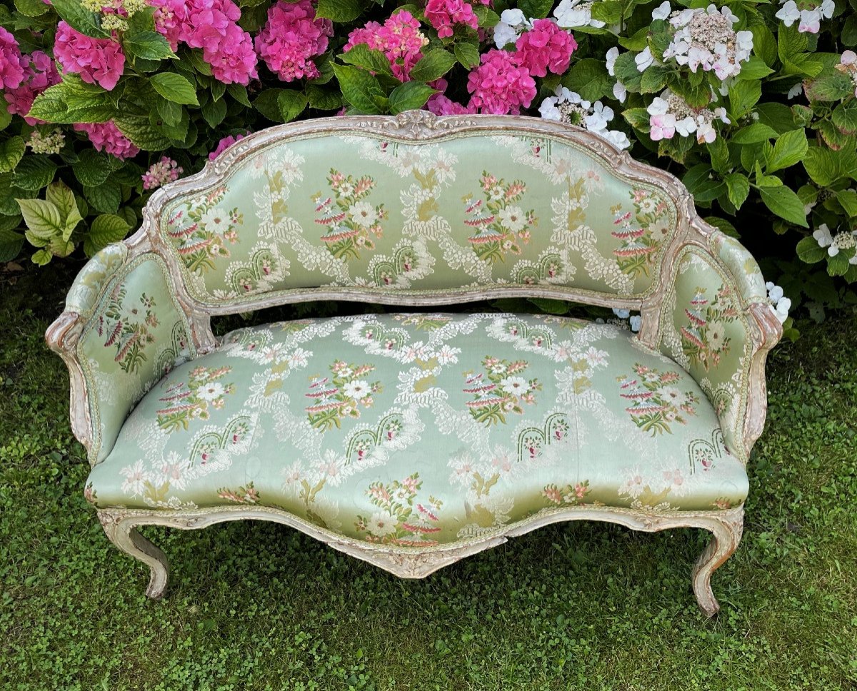 Small Rococo Sofa, Louis XV Period-photo-2