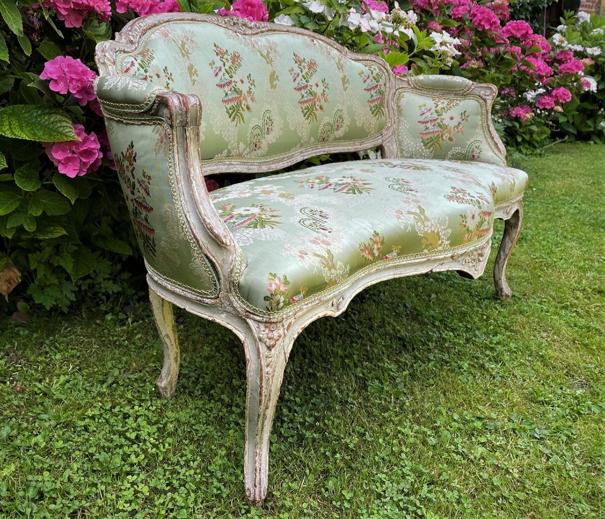 Small Rococo Sofa, Louis XV Period-photo-4