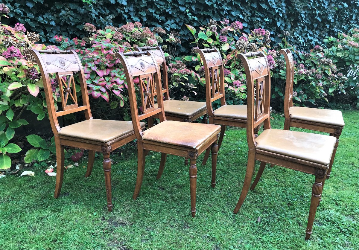 Six Directoire Chairs  To Restore-photo-2