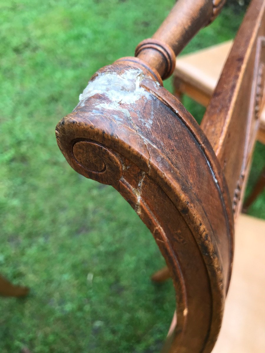 Six Directoire Chairs  To Restore-photo-7