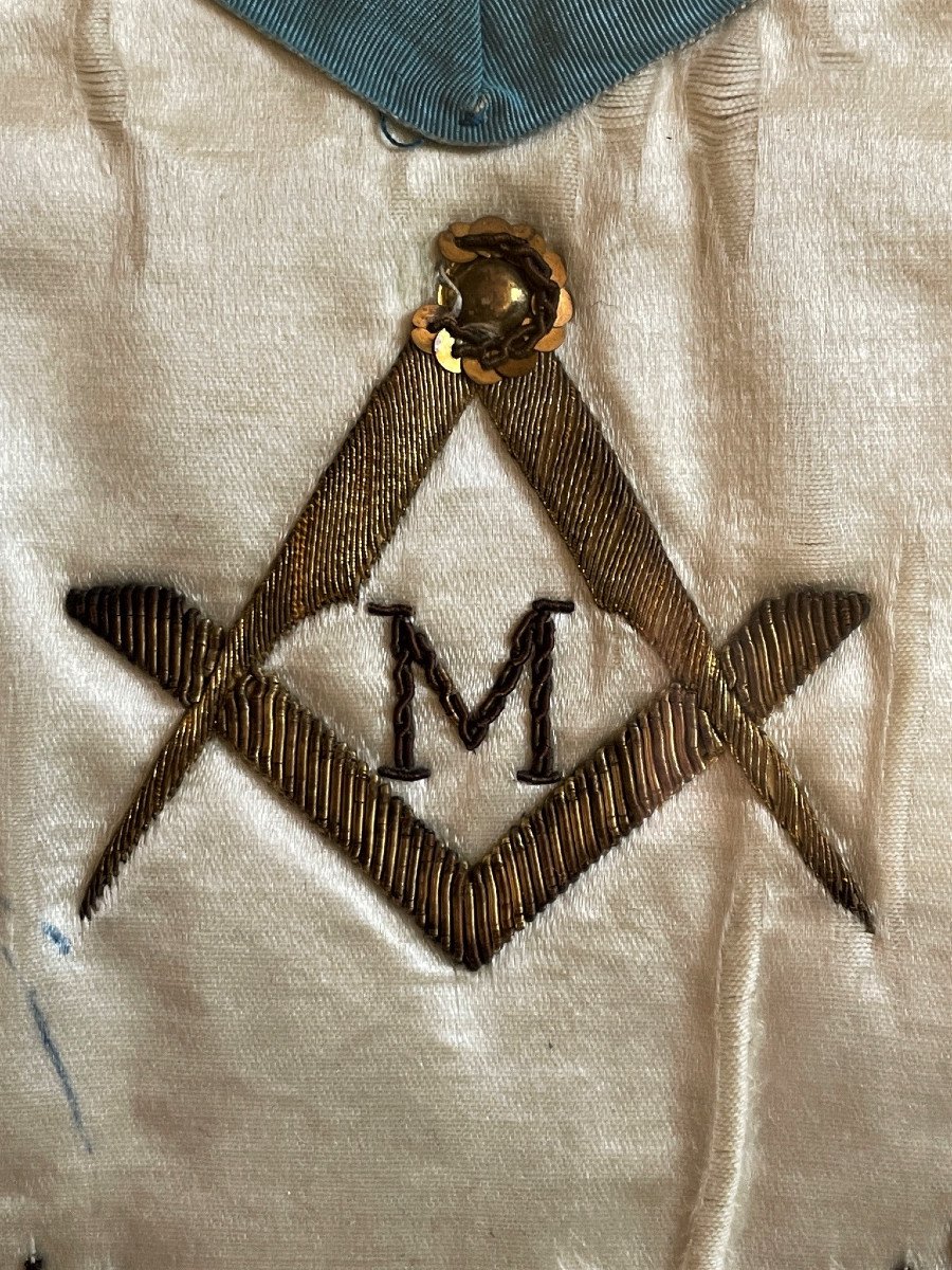 Apron Freemason XIX / XXth-photo-4