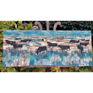Camargue, les taureaux par Robert Debiève édition Corot
