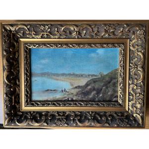 Beach At St Cast Le Guildo Emerald Coast Painting From 1909