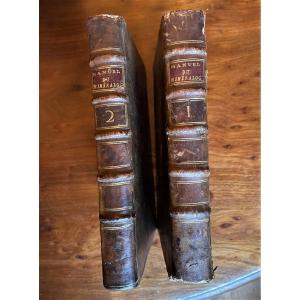 Manuel du minéralogiste par Bergman 1792 deux volumes chez Cuchet