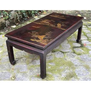 Table basse laquée Asie milieu XXème siècle
