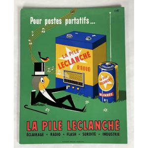 Advertising Sign For The Leclanché Battery By Cotto