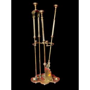 Serviteur de cheminée en bronze d’époque XIXème 