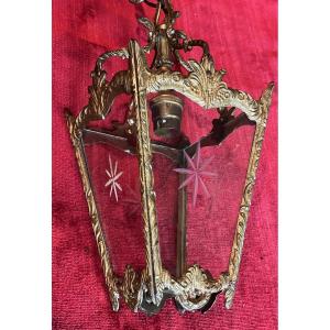 Lanterne de vestibule en bronze de style Louis XV