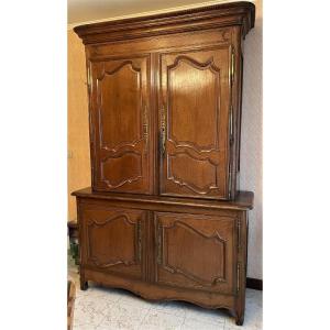 Buffet Two-body Louis XV In Blond Oak