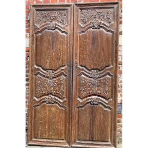 Pair Of Large 18th Century Oak Doors