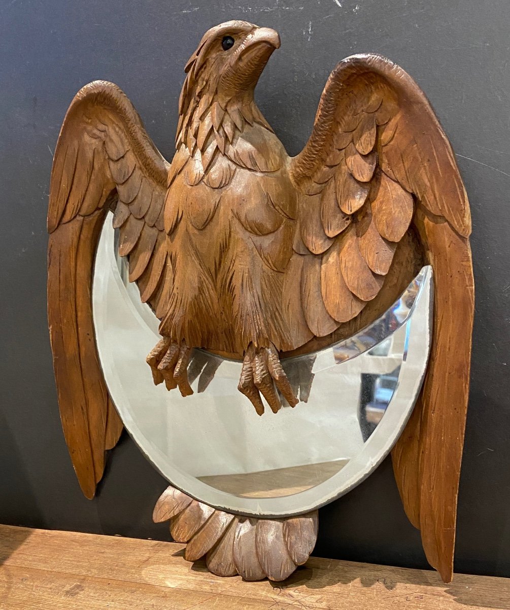 Miroir En Bois Sculpté 