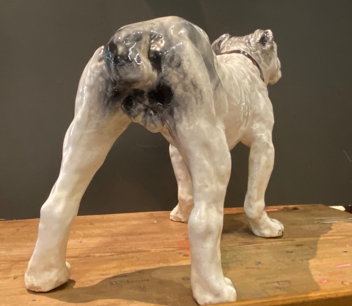 Enamelled Terracotta Sculpture From Bavent-photo-5
