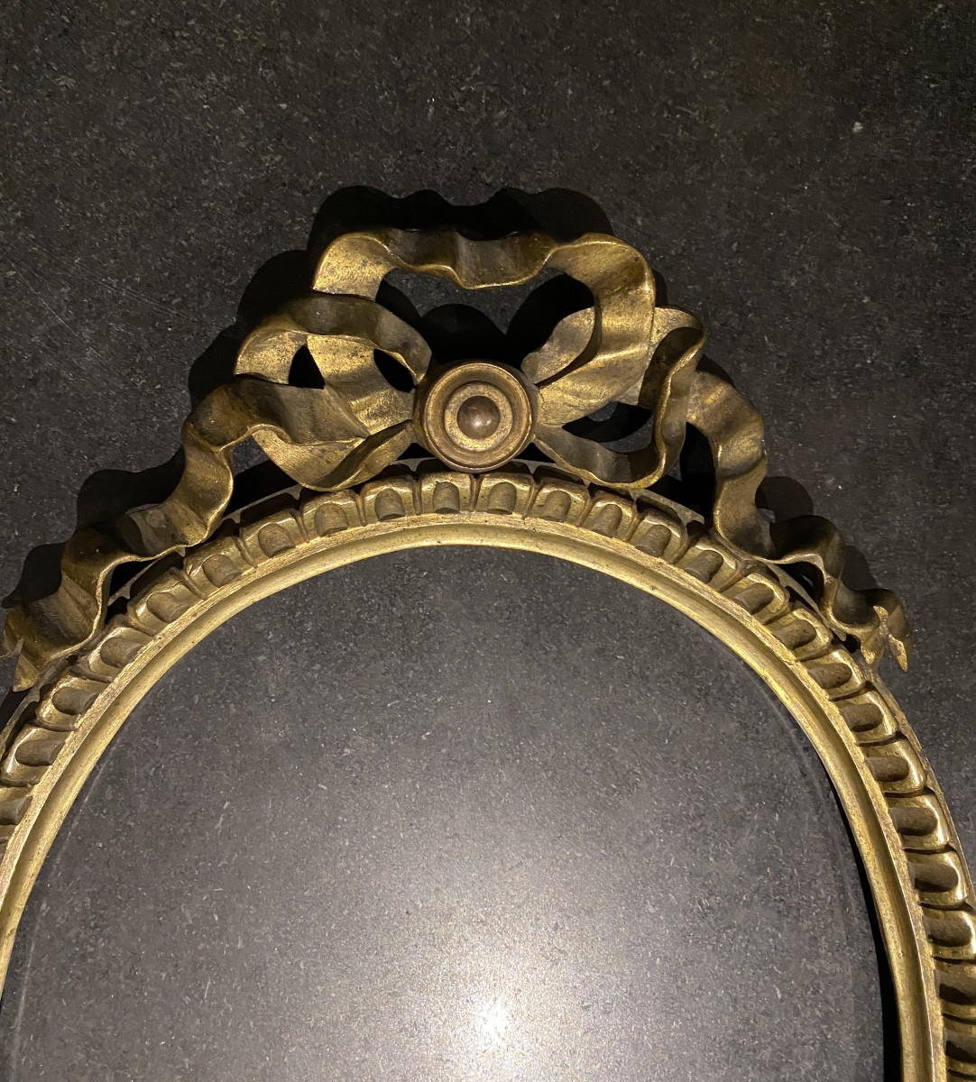 Cadre ovale en bronze-photo-2