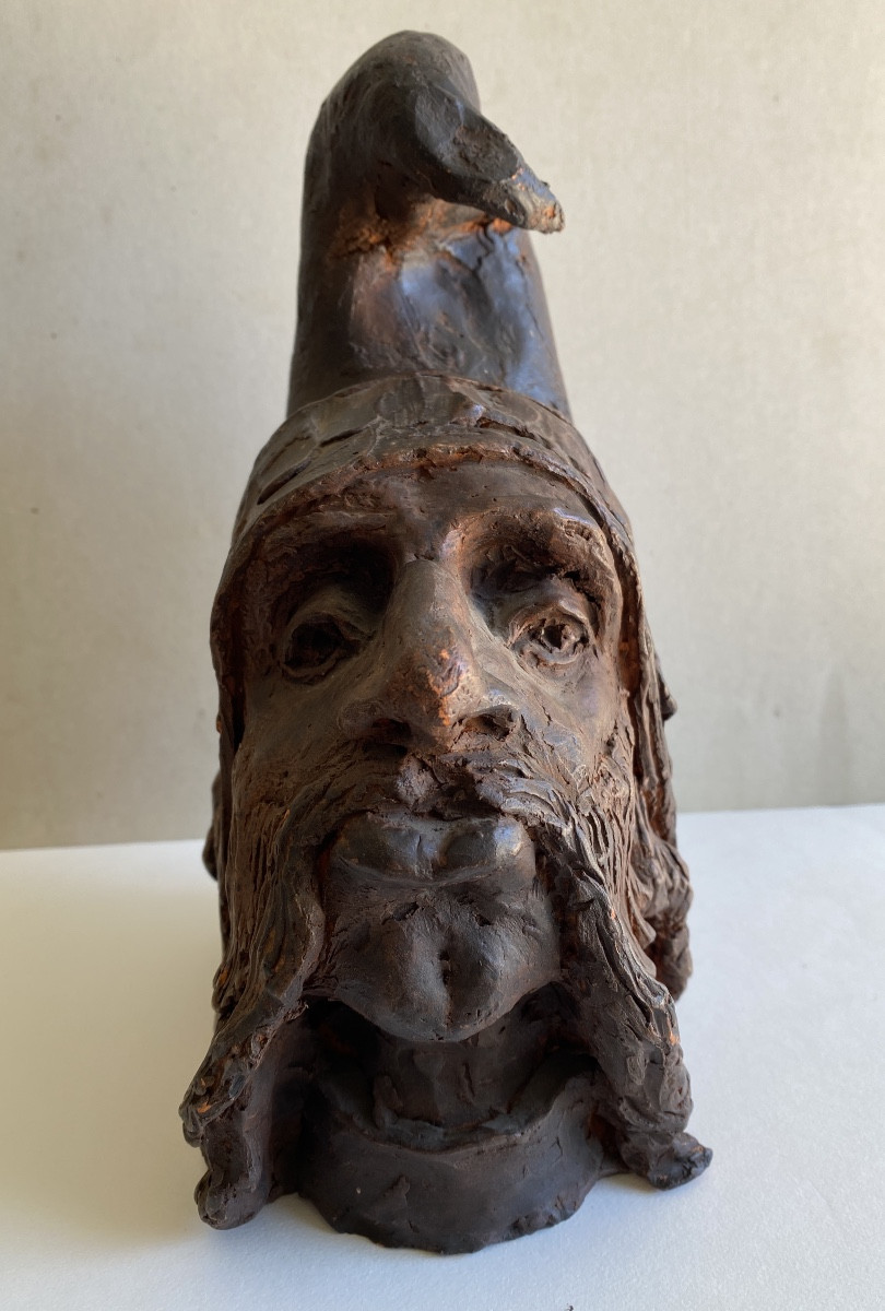 Sculpture en terre cuite, curiosa, troll ou personnage fantastique-photo-2