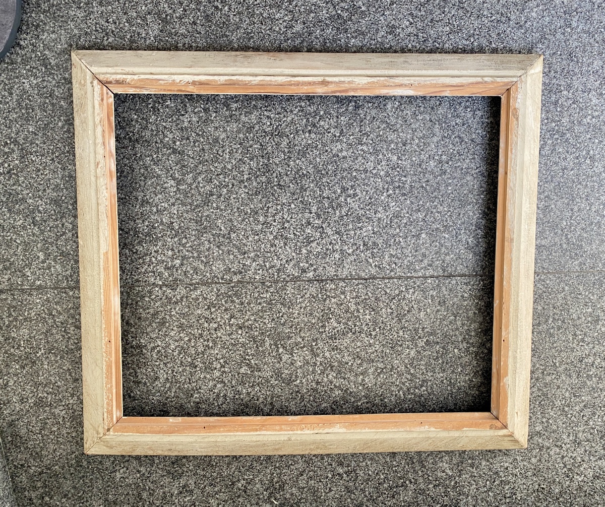 Painted Wooden Frame From The 1960s-photo-2