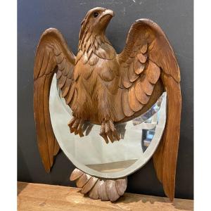 Miroir En Bois Sculpté 