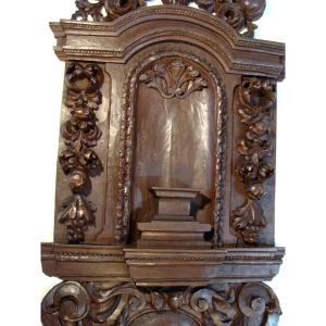 Carved Wood Niche