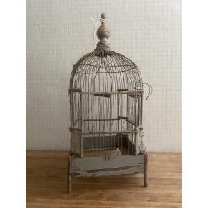 18th-century Wooden And Wire Birdcage